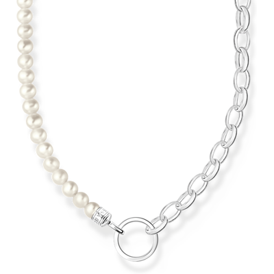 Thomas Sabo Charm Club Charm carrier pärlhalsband KE2188-082-14-L45v Thomas Sabo Charm Club Charm carrier pärlhalsband KE2188-082-14-L45v