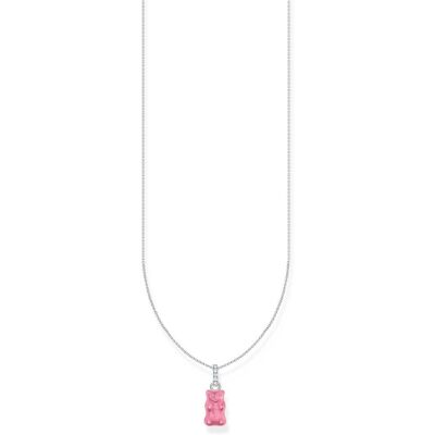 Thomas Sabo Haribo silver necklace with pink goldbears and zirconia halsband KE2209-052-9-L45V Thomas Sabo Haribo silver necklace with pink goldbears and zirconia halsband KE2209-052-9-L45V