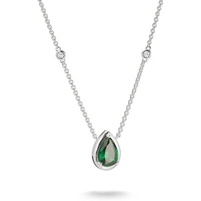 Thomas Sabo ELYNDRA grönt silverhalsband KE2331-166-6-L50V Thomas Sabo ELYNDRA grönt silverhalsband KE2331-166-6-L50V