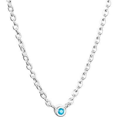 Efva Attling Micro Blink halsband blå topas 10-100-02421-4045 Efva Attling Micro Blink halsband blå topas 10-100-02421-4045