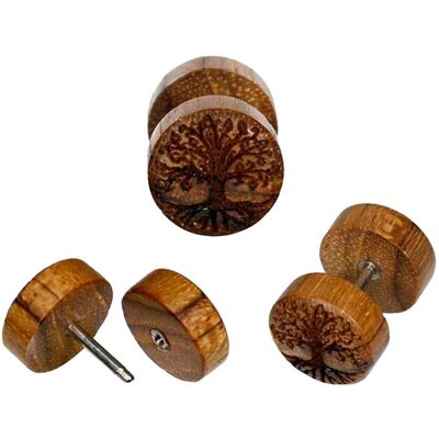 Northern Viking Jewelry Teak Wood Tree Of Life örhängen NVJKK001 Northern Viking Jewelry Teak Wood Tree Of Life örhängen NVJKK001
