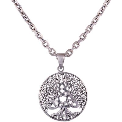 Northern Viking Jewelry Tree Of Life Celtic Triquetra silver berlock NVJ-H-RS067 Northern Viking Jewelry Tree Of Life Celtic Triquetra silver berlock NVJ-H-RS067