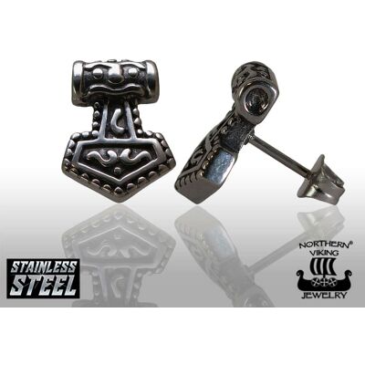 Northern Viking Jewelry Thor's Hammer örhängen NVJKK018 Northern Viking Jewelry Thor's Hammer örhängen NVJKK018