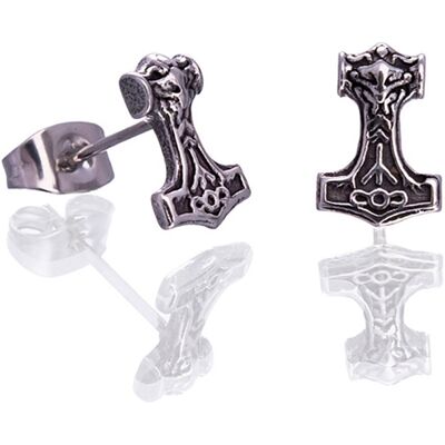 Northern Viking Jewelry Stål Thor's Hammare örhängen NVJKK039 Northern Viking Jewelry Stål Thor's Hammare örhängen NVJKK039