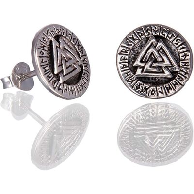 Northern Viking Jewelry Runa Valknut örhängen NVJKK042 Northern Viking Jewelry Runa Valknut örhängen NVJKK042