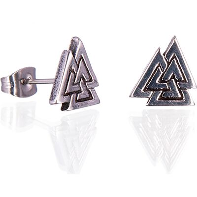 Northern Viking Jewelry Stål Valknut örhängen NVJKK044 Northern Viking Jewelry Stål Valknut örhängen NVJKK044