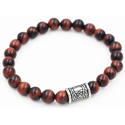 Northern Viking Jewelry Tiger Eye Knotwork armband NVJRA006 Northern Viking Jewelry Tiger Eye Knotwork armband NVJRA006