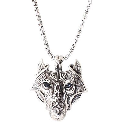 Northern Viking Jewelry NVJRS048 halsband Guardian Wolf Northern Viking Jewelry NVJRS048 halsband Guardian Wolf