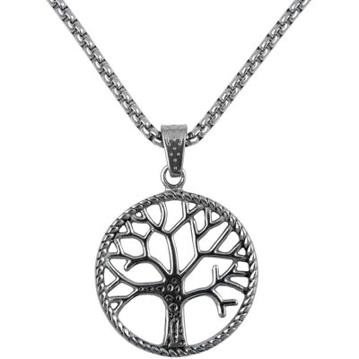 Northern Viking Jewelry NVJRS091 Solid tree of life halsband Northern Viking Jewelry NVJRS091 Solid tree of life halsband