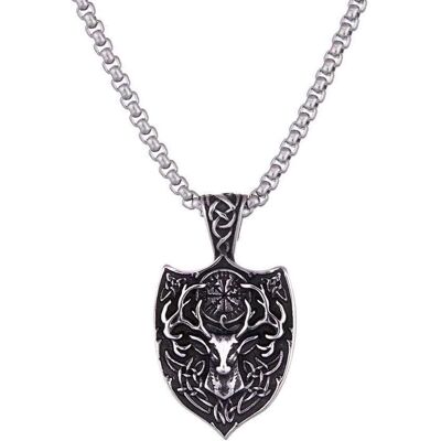 Northern Viking Jewelry Vegvisir Shield halsband NVJRS114 Northern Viking Jewelry Vegvisir Shield halsband NVJRS114