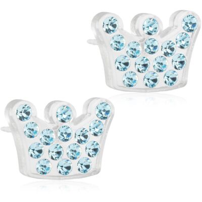 Blomdahl Brilliance Princess Aquamarine örhängen 9 mm 15-01125-05 Blomdahl Brilliance Princess Aquamarine örhängen 9 mm 15-01125-05