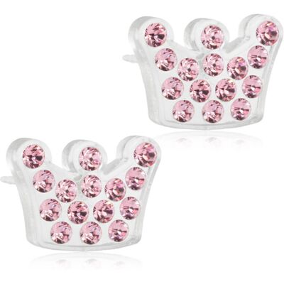 Blomdahl Brilliance Princess Light Rose örhängen 9 mm 15-01125-24 Blomdahl Brilliance Princess Light Rose örhängen 9 mm 15-01125-24
