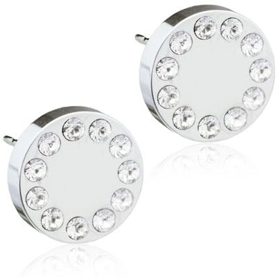 Blomdahl Brilliance Puck Crystal örhängen 8 mm 15-1491-01 Blomdahl Brilliance Puck Crystal örhängen 8 mm 15-1491-01