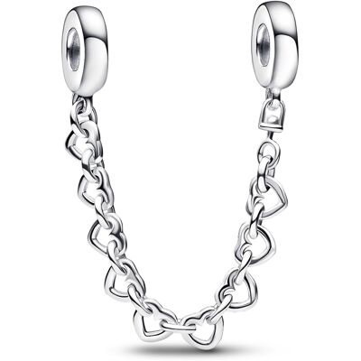 Pandora Linked Hearts Sterling silver säkerhetskedja 792274C00-05 Pandora Linked Hearts Sterling silver säkerhetskedja 792274C00-05