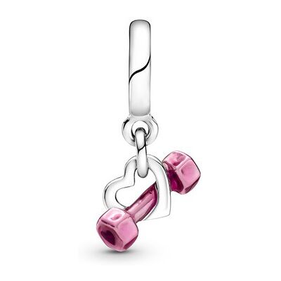 Pandora Dumbbell & Heart berlock 799545C01 Pandora Dumbbell & Heart berlock 799545C01