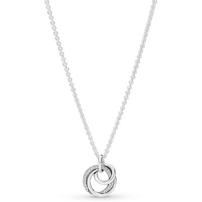 Pandora Family Always Encircled Sterling silver halsband 391455C01-60 Pandora Family Always Encircled Sterling silver halsband 391455C01-60