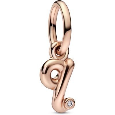 Pandora Moments Letter q Script Alphabet bokstavssmycke berlock 782476C01 Pandora Moments Letter q Script Alphabet bokstavssmycke berlock 782476C01