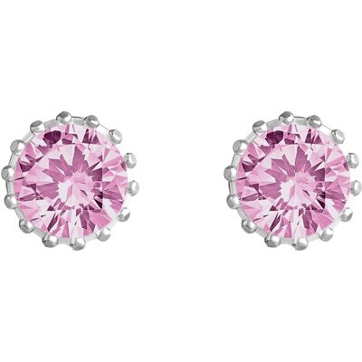 Lempikoru Bud solitär örhängen silver pink platinerat 8 mm 33 073 06 000 Lempikoru Bud solitär örhängen silver pink platinerat 8 mm 33 073 06 000
