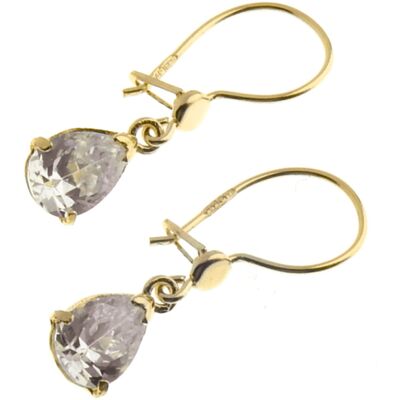 Övrigt Örhänge i 14k guld med vit zirkonia PK/5X7 Övrigt Örhänge i 14k guld med vit zirkonia PK/5X7