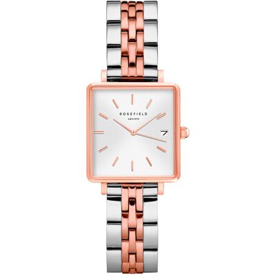 Rosefield The Boxy XS QMWSSR-Q024 Silver/Rose Gold Rosefield The Boxy XS QMWSSR-Q024 Silver/Rose Gold