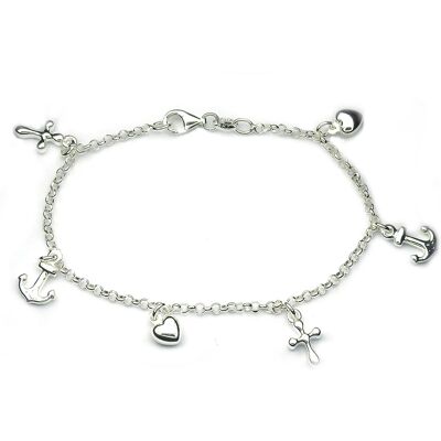 Övrigt Tro Hopp Kärlek silver armband R241-18.5 Övrigt Tro Hopp Kärlek silver armband R241-18.5