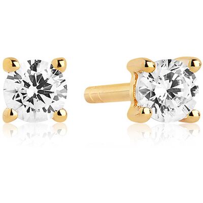 Sif Jakobs Piccolo Princess Round piccolo förgyllda örhängen SJ-E3MMRD-CZ-YG Sif Jakobs Piccolo Princess Round piccolo förgyllda örhängen SJ-E3MMRD-CZ-YG