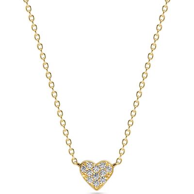 Sif Jakobs Essenza Cuore halsband SJ-N2705-CZ-YG Sif Jakobs Essenza Cuore halsband SJ-N2705-CZ-YG
