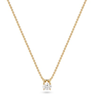 Sif Jakobs Essenza Ovale guldpläterad silverhalsband SJ-N2744-CZ-YG Sif Jakobs Essenza Ovale guldpläterad silverhalsband SJ-N2744-CZ-YG