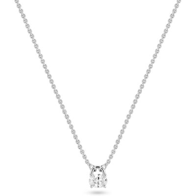 Sif Jakobs Essenza Ovale silverhalsband SJ-N2744-CZ Sif Jakobs Essenza Ovale silverhalsband SJ-N2744-CZ