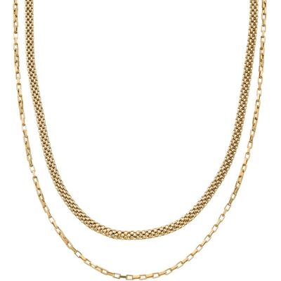 Skagen Merete Mesh två kedjor halsband SKJ1860710 Skagen Merete Mesh två kedjor halsband SKJ1860710