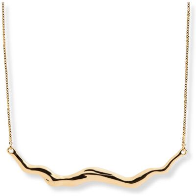 Sparv Wave Crest halsband guldpläterad 3230101 Sparv Wave Crest halsband guldpläterad 3230101