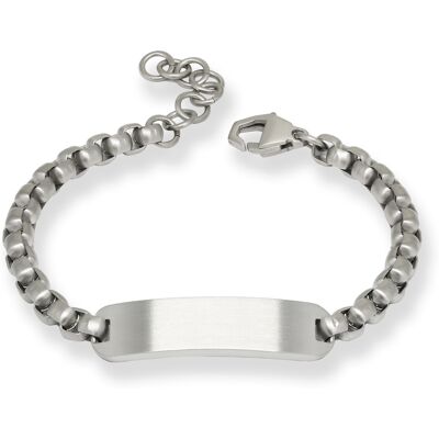 Ace Of Spades armband med gravyrplatta Steel SSB-8644/19+3cm Ace Of Spades armband med gravyrplatta Steel SSB-8644/19+3cm