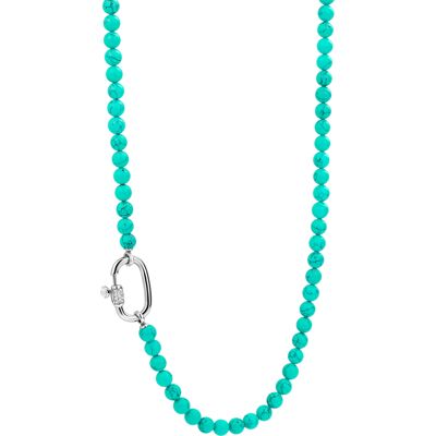 TI SENTO silver turquoise signature lock halsband 3980TQ TI SENTO silver turquoise signature lock halsband 3980TQ