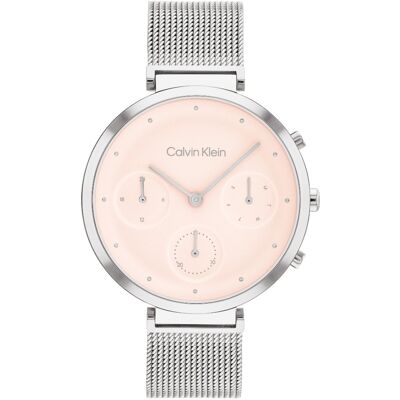 Calvin Klein Minimalistic T-Bar silver blush 25200286 Calvin Klein Minimalistic T-Bar silver blush 25200286