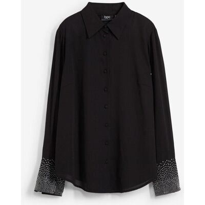 bonprix Skjortblus med glitterstenar bonprix Skjortblus med glitterstenar
