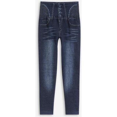 bonprix Sömlösa leggings med jeanslook och formande effekt bonprix Sömlösa leggings med jeanslook och formande effekt