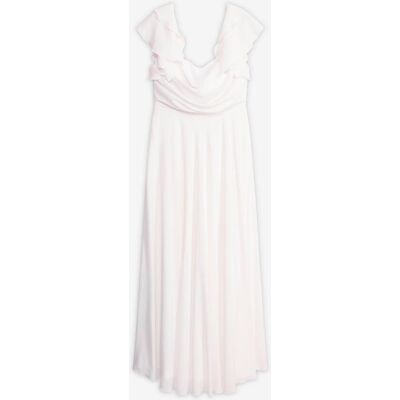 bonprix Brudklänning av tunn chiffong med drapering bonprix Brudklänning av tunn chiffong med drapering