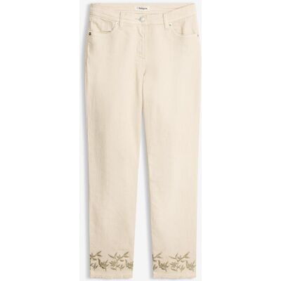 bonprix Twillbyxa med broderi bonprix Twillbyxa med broderi