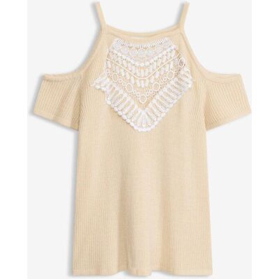 bonprix Stickad topp med spets bonprix Stickad topp med spets