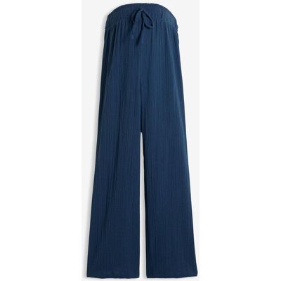 bonprix Skön mammabyxa med smock i linningen, av bomullsmuslin bonprix Skön mammabyxa med smock i linningen, av bomullsmuslin