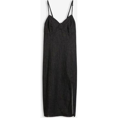 bonprix Jeansklänning med slits bonprix Jeansklänning med slits