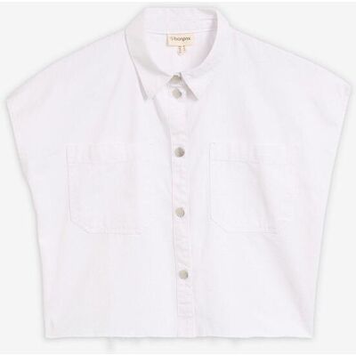 bonprix Kort jeansblus i fyrkantig modell bonprix Kort jeansblus i fyrkantig modell
