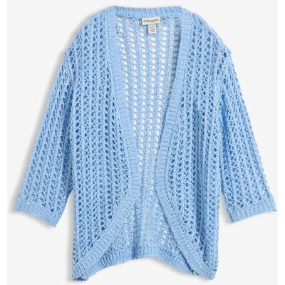 bonprix Hålmönstrad cardigan med paljetter bonprix Hålmönstrad cardigan med paljetter