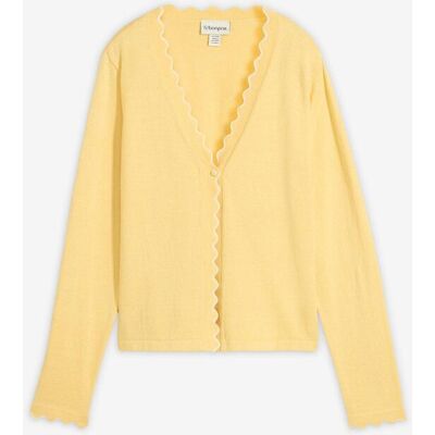 bonprix Cardigan med sidenandel bonprix Cardigan med sidenandel