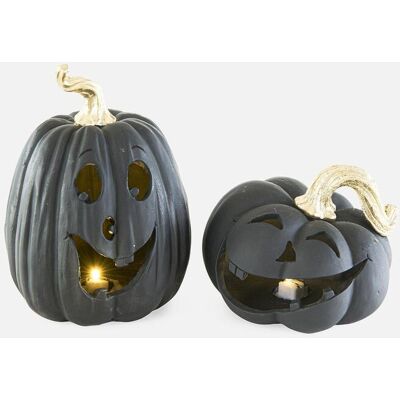 bonprix Prydnadsföremål, pumpor, med LED-ljus (set i 2 delar) bonprix Prydnadsföremål, pumpor, med LED-ljus (set i 2 delar)
