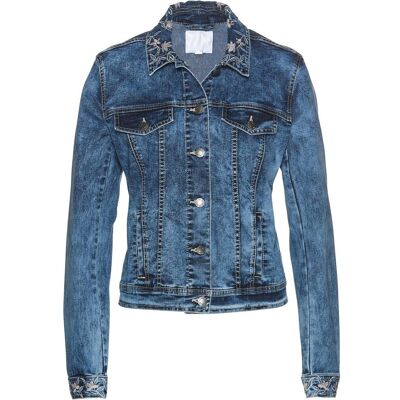 bonprix Jeansjacka med broderi bonprix Jeansjacka med broderi