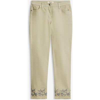 bonprix Twillbyxa med broderi bonprix Twillbyxa med broderi