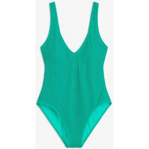bonprix Djupt urringad baddräkt i material med struktur bonprix Djupt urringad baddräkt i material med struktur