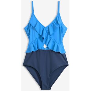 bonprix Baddräkt med cut-out och volanger bonprix Baddräkt med cut-out och volanger