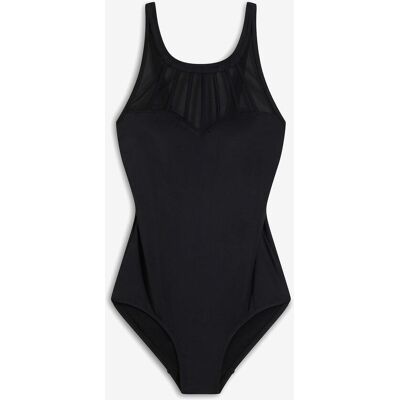 bonprix Baddräkt med medelhög formkraft och transparent mesh bonprix Baddräkt med medelhög formkraft och transparent mesh